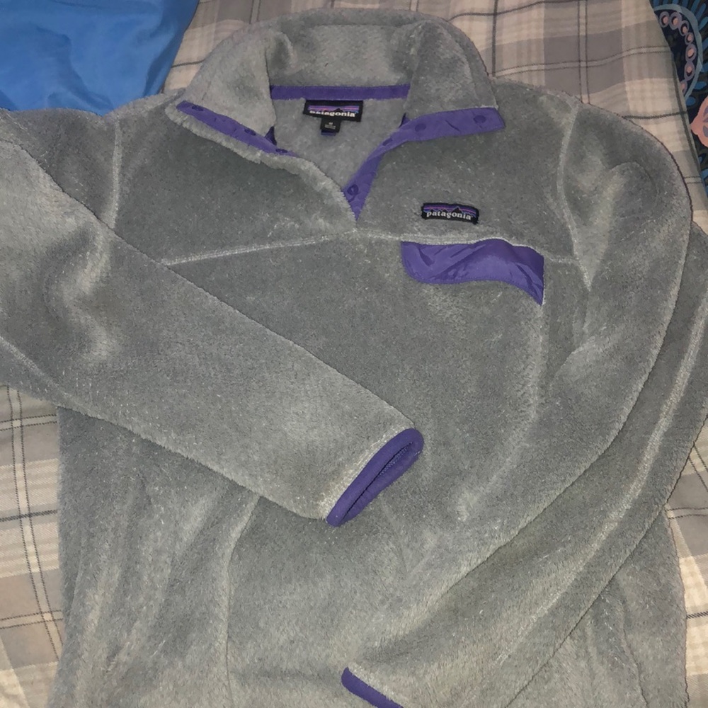 Purple and Grey Pullover Patagonia